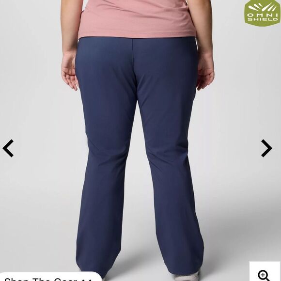 Columbia All Seasons Bootcut Pant Pants Navy Sz 3X Plus Size 24 - Picture 2 of 16